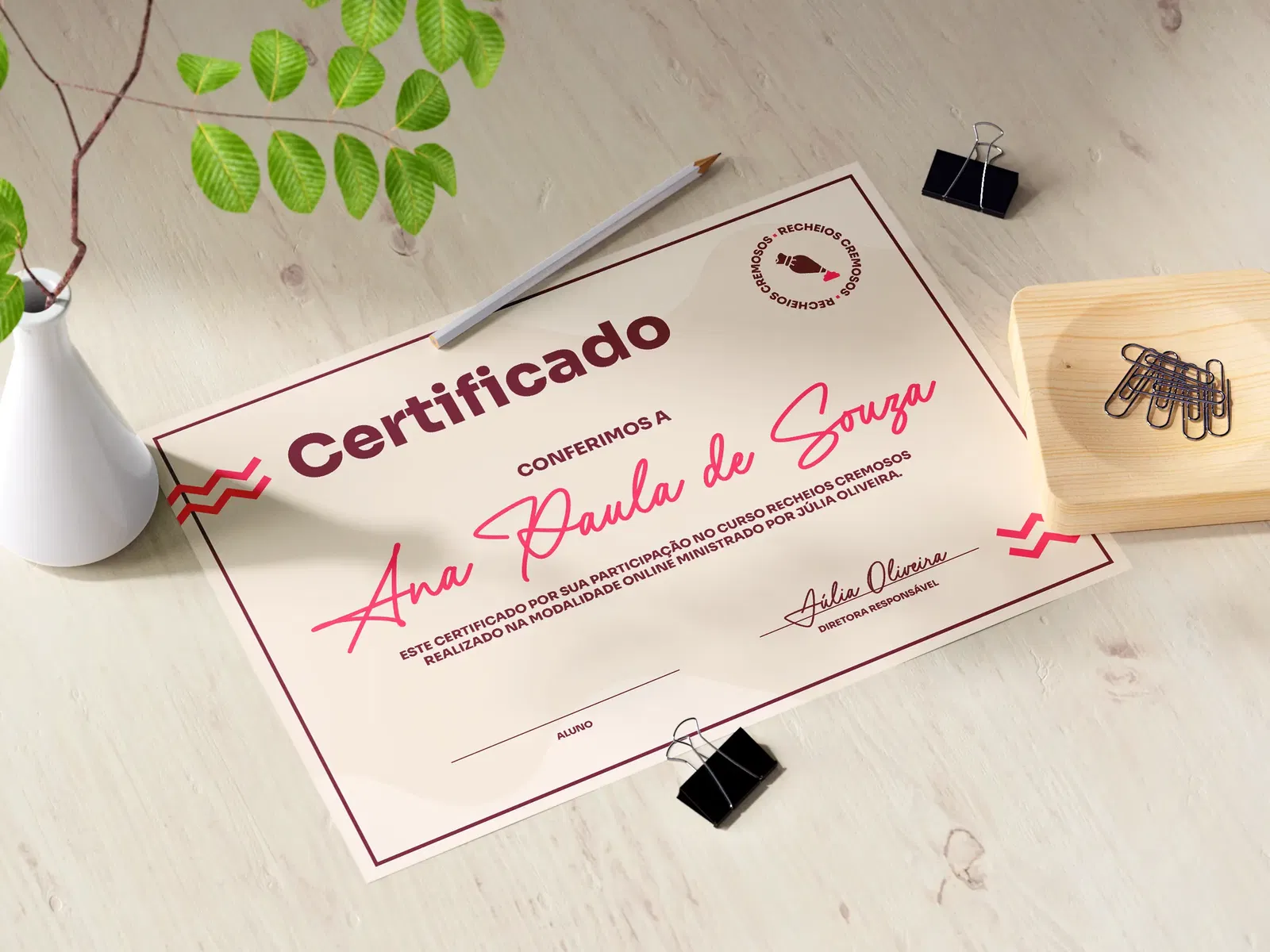 Certificado de conclusão do curso